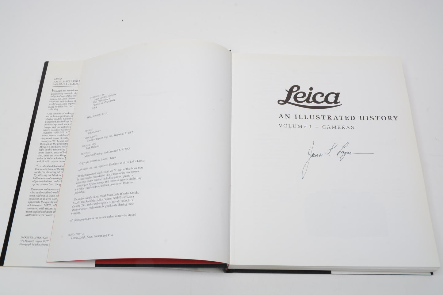 Leica: An Illustrated History Volume I, II, III (Full Trilogy) *Autographed*