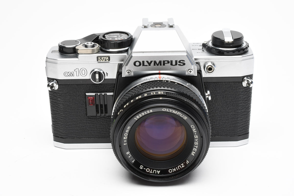 Olympus OM10 35mm SLR Body w/50mm f1.8 lens, Case, New seals, Great!