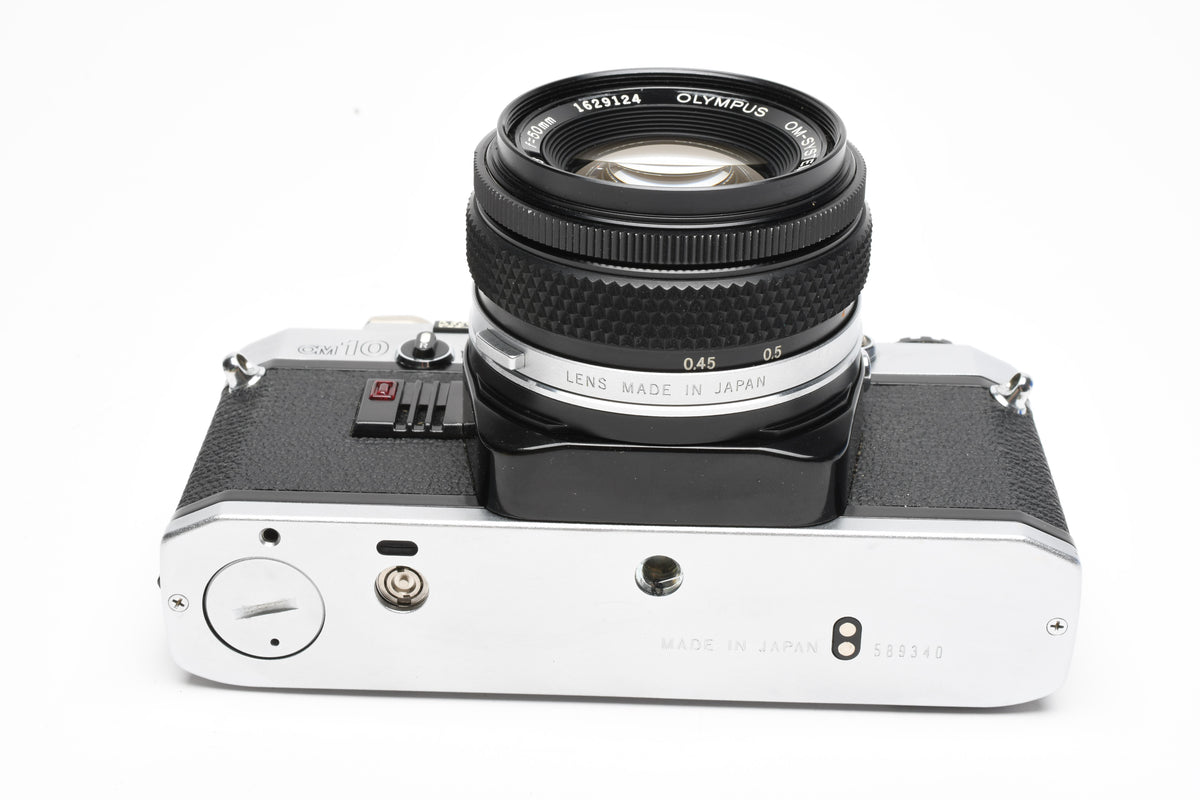 Olympus OM10 35mm SLR Body w/50mm f1.8 lens, Case, New seals, Great!