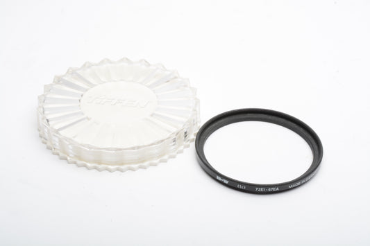 B+W 72mm to 67mm step down adapter ring 72EI-67EA, New