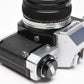 Olympus OM10 35mm SLR Body w/50mm f1.8 lens, Case, New seals, Great!