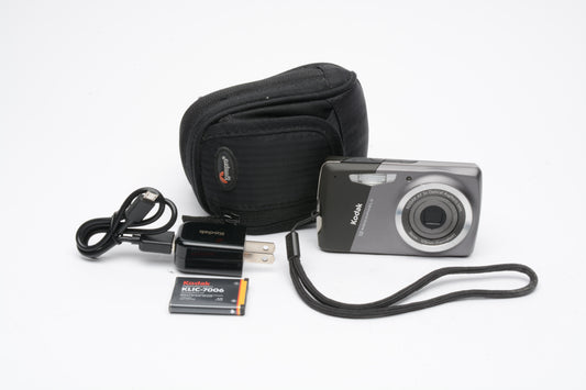 Kodak Easyshare M530 12MP Digital Point&Shoot Camera, case, batt+USB/charger