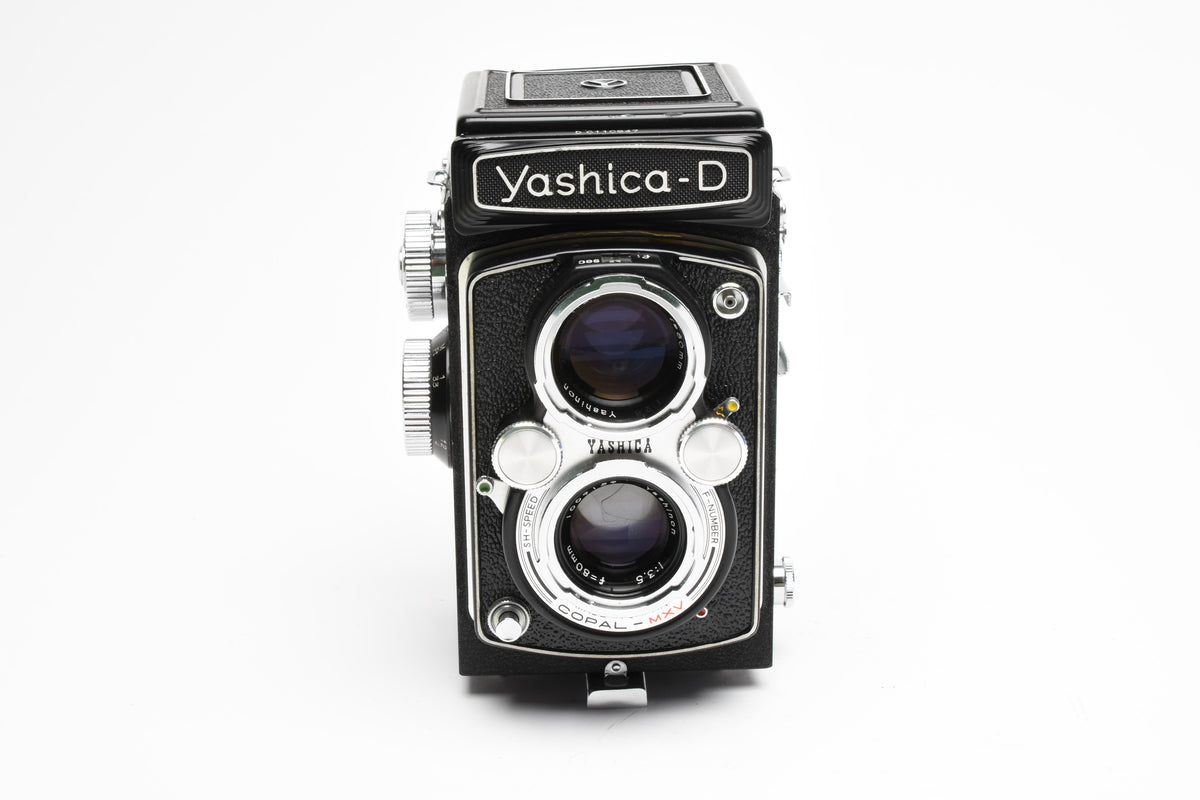 Yashica D TLR 120 Camera w/80mm f3.5, Great, CLA'd w/New Seals + Case