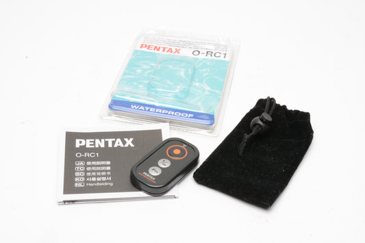 Pentax 0-RC1 remote, Mint, in blister pack, w/Pouch