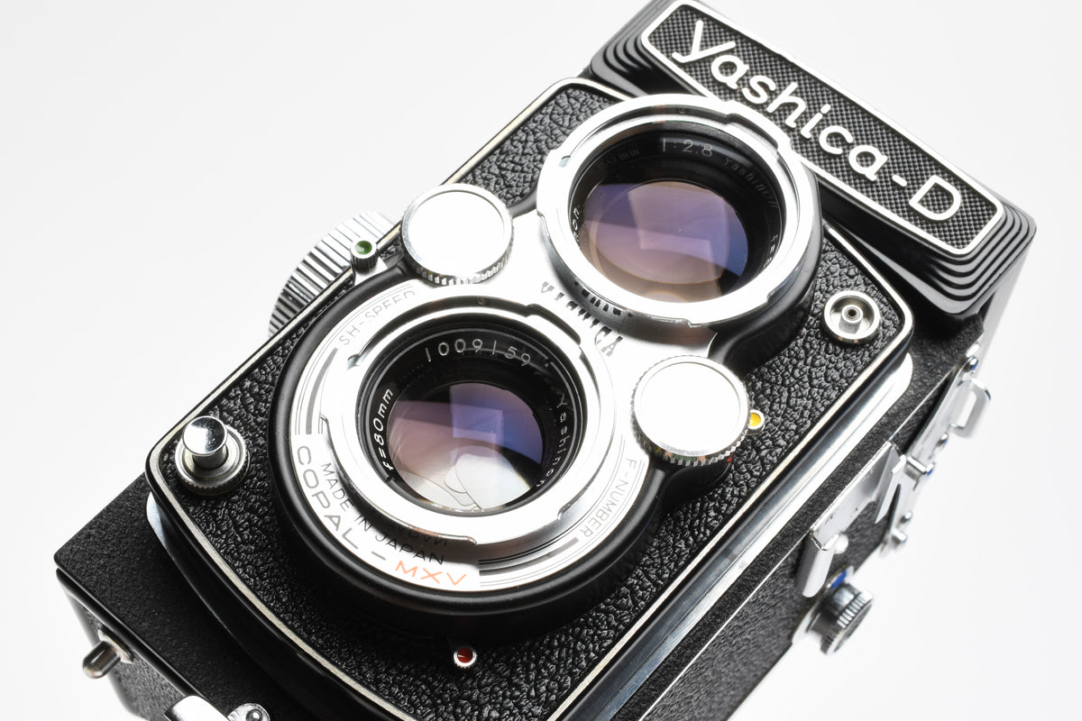 Yashica D TLR 120 Camera w/80mm f3.5, Great, CLA'd w/New Seals + Case