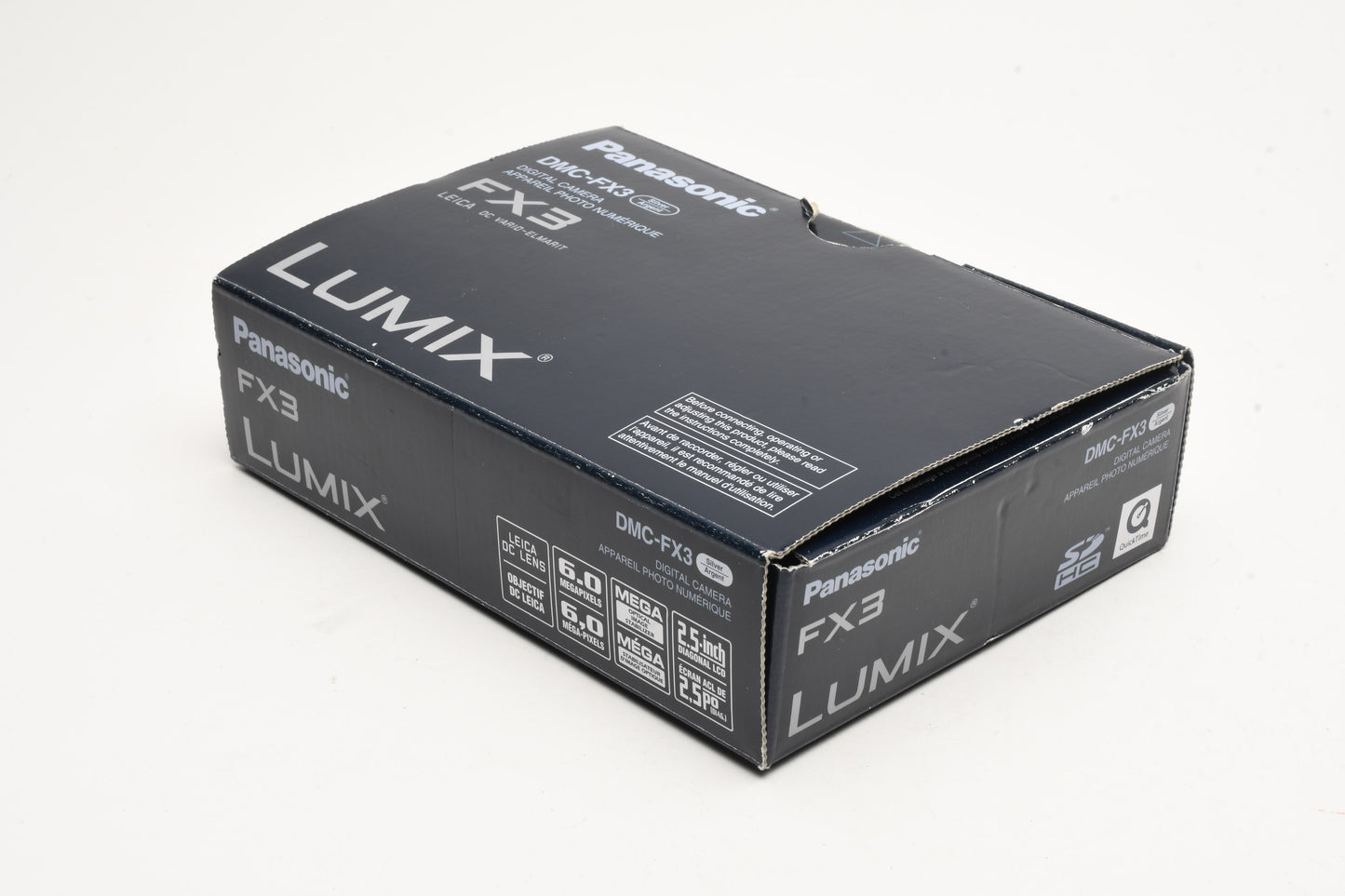 Panasonic FX3 6MP Digital Point&Shoot camera (Silver), Boxed, Tested