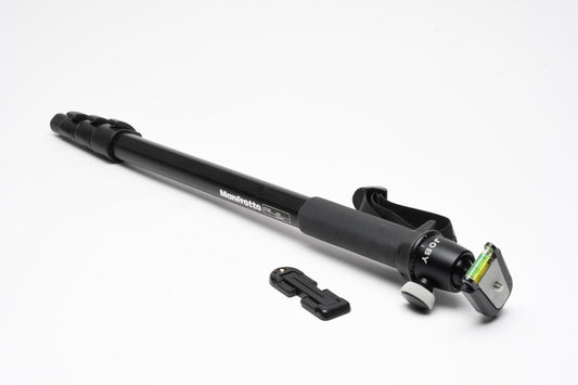 Manfrotto 676B Monopod (Black) w/Joby ball head and phone attachment