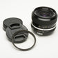 Nikon Nikkor 35mm f2.8 Non-AI mount lens, caps, nice & clean + L39 Filter