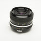 Nikon Nikkor 35mm f2.8 Non-AI mount lens, caps, nice & clean + L39 Filter