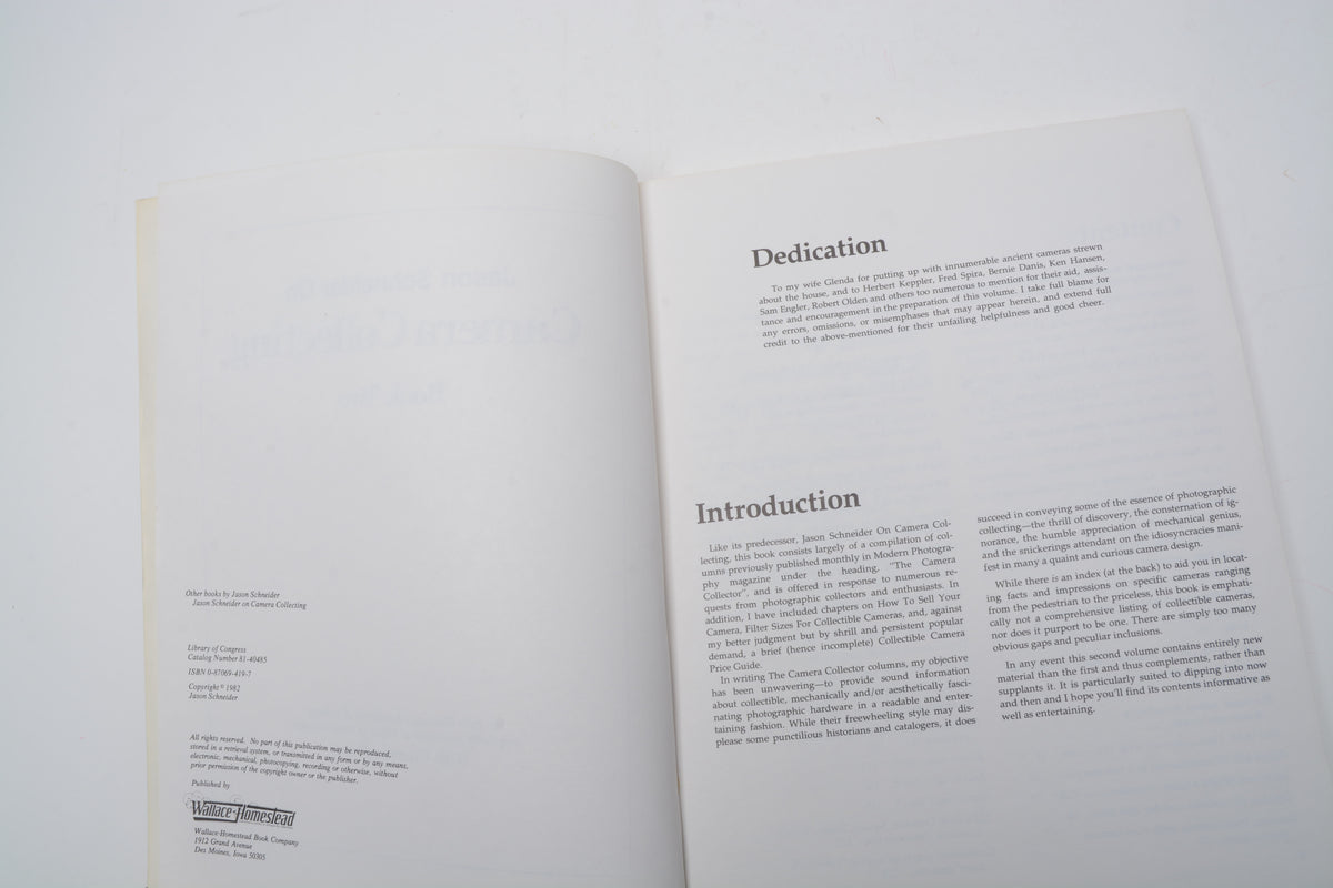 Camera Collecting Soft cover book Two by Jason Schneider