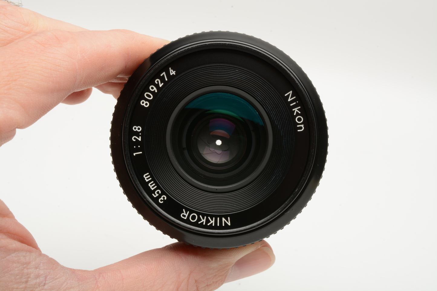 Nikon Nikkor 35mm f2.8 Non-AI mount lens, caps, nice & clean + L39 Filter