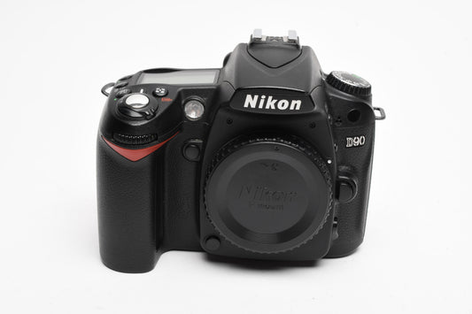 Nikon D90 DSLR body, 2batts, charger, Only 15K Acts, clean,+Manual