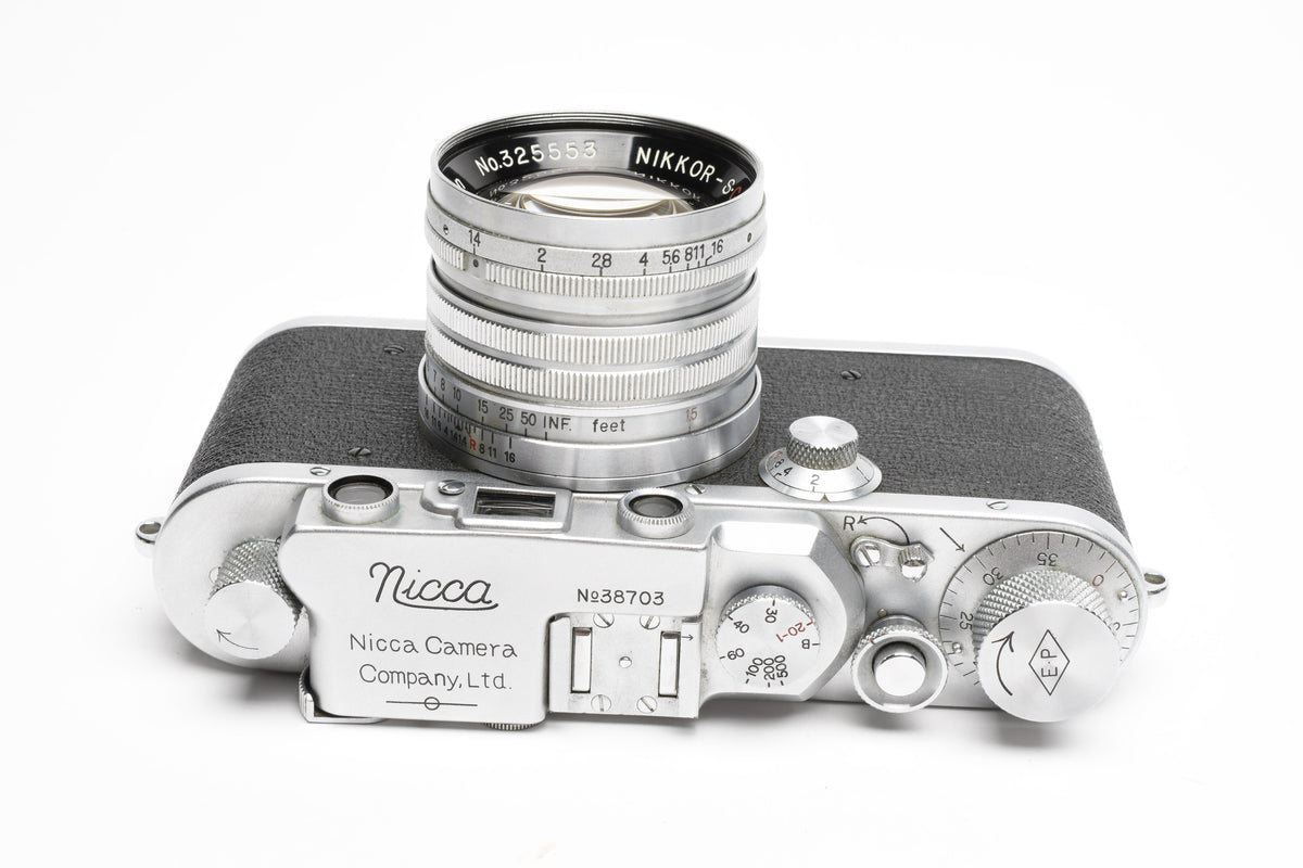 Nicca Type IIIS 35mm Rangefinder w/Nikkor-S C 5cm F1.4, Very clean, *Read