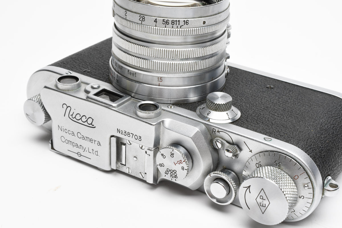Nicca Type IIIS 35mm Rangefinder w/Nikkor-S C 5cm F1.4, Very clean, *Read