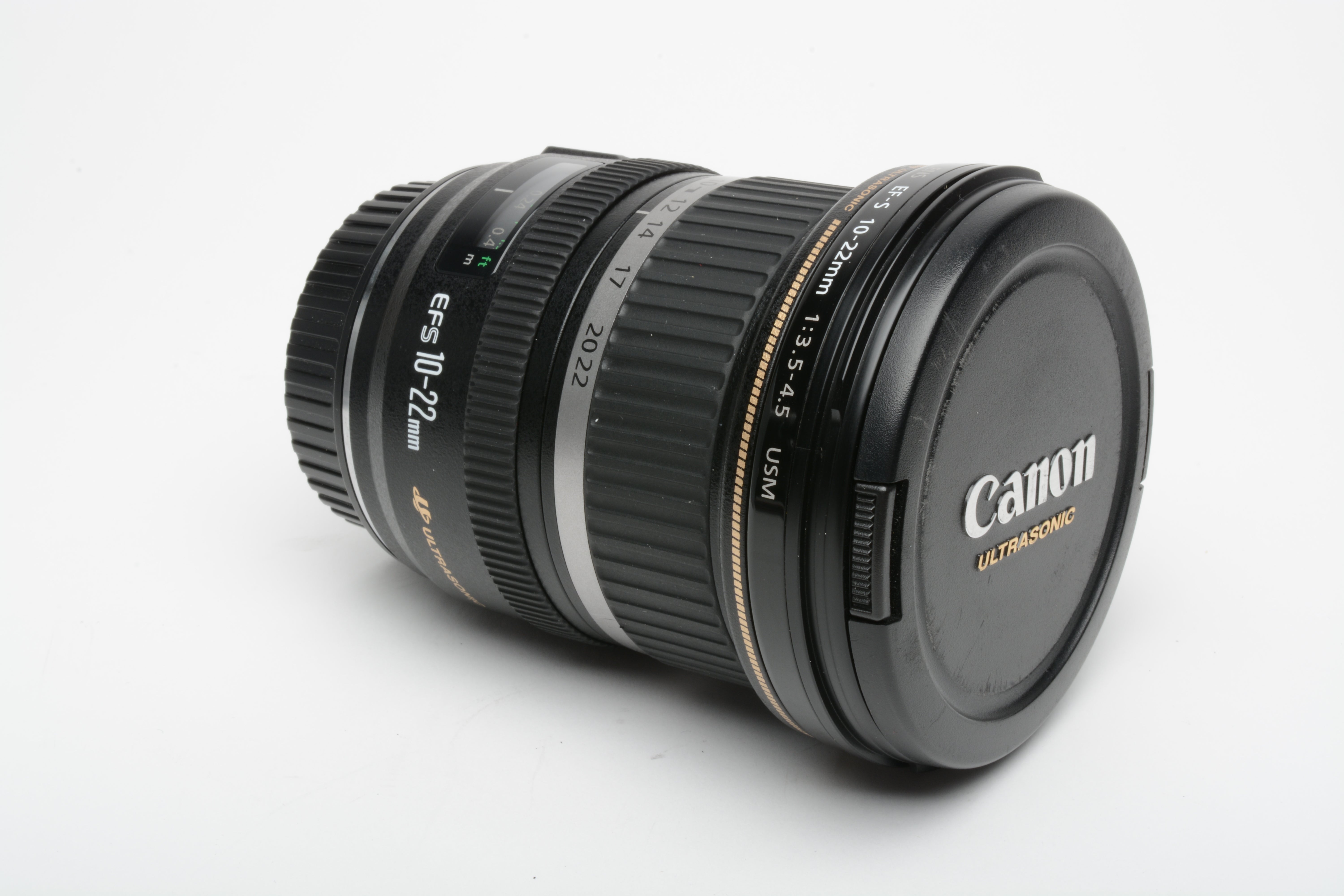 Canon EF-S 10-22mm f3.5-4.5 USM zoom lens, caps, boxedMint