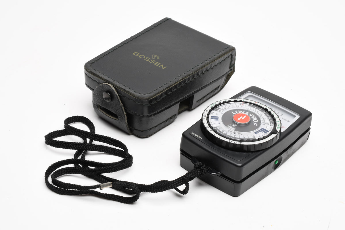 Gossen Luna-Pro F Flash/Ambient Light Meter, clean, tested, w/Case & Strap