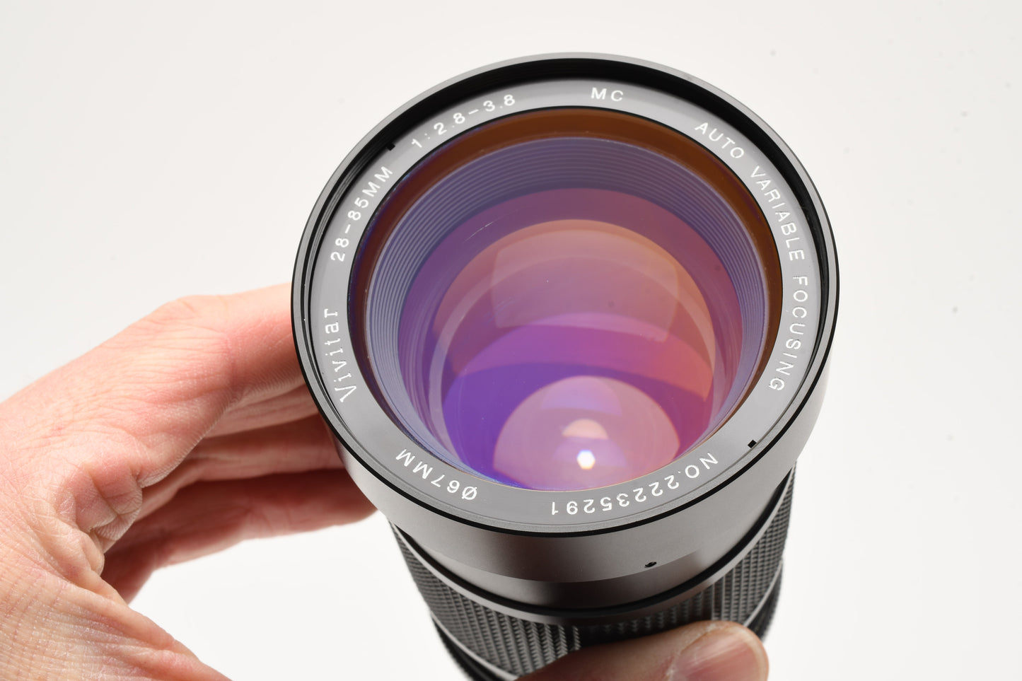 Vivitar 28-85mm f2.8-3.8 Zoom lens Nikon Ai Mount, Clean +UV