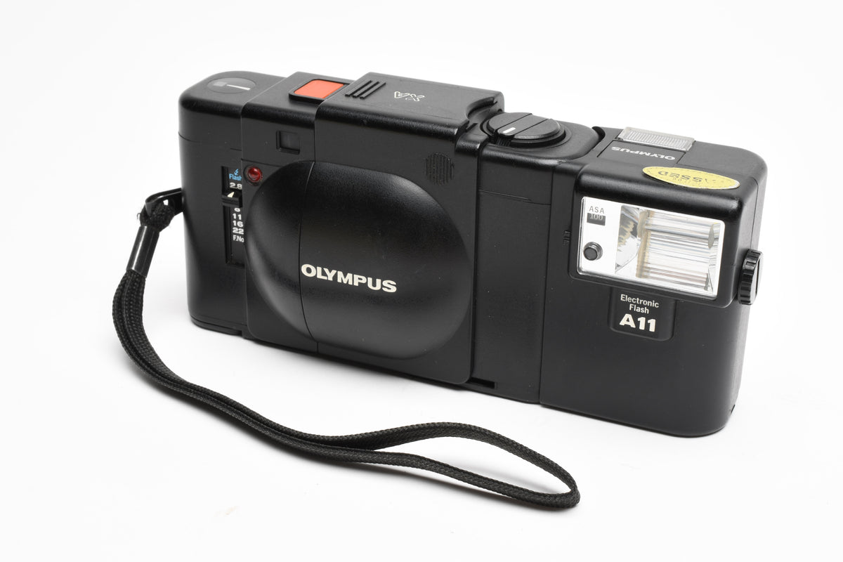 Olympus XA w/A11 flash, new light seals, tested, great! VERY clean