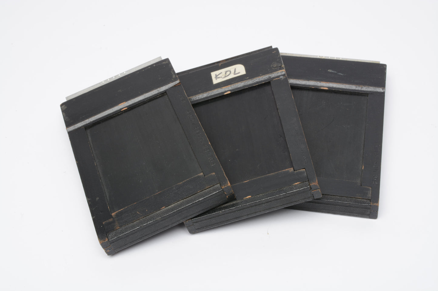 Set of 3X Folmer Graflex 2 1/4 x 3 1/4 sheet film holder (Wood), nice and clean