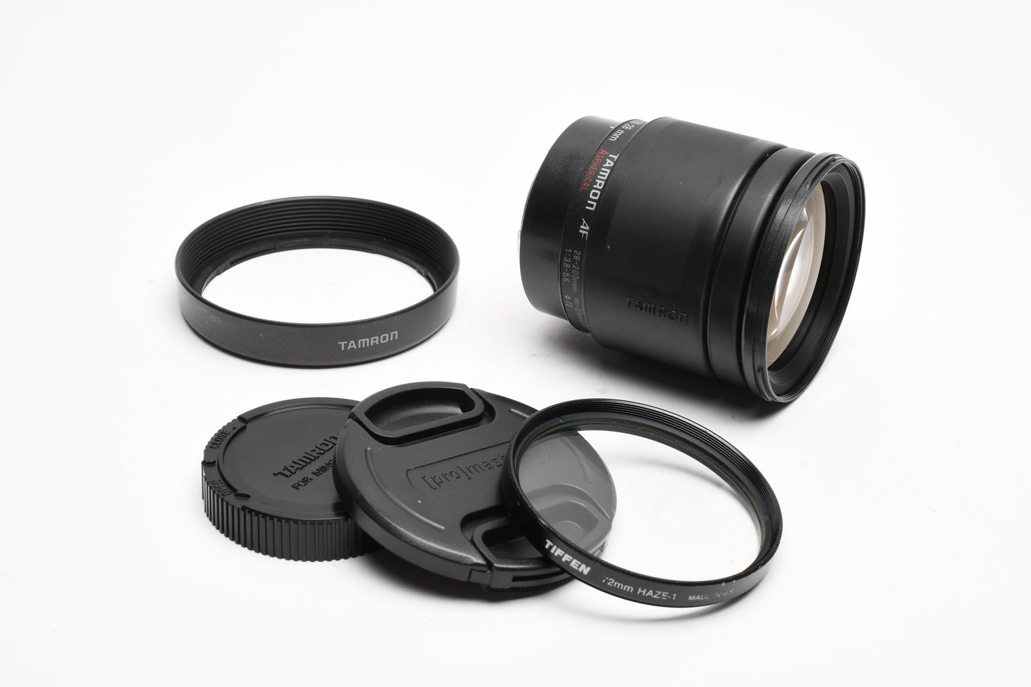 Tamron AF 28-200mm Aspherical f3.8-5.6 zoom, caps, hood, UV, Minolta Maxxum Sony A