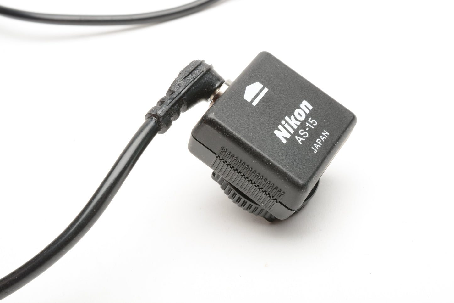 Nikon AS-15 Sync Terminal Adapter Hot Shoe to PC + Coiled Sync cord