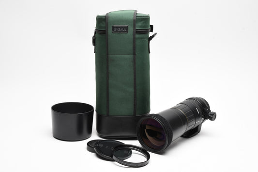 Sigma 170-500mm f5-6.3 APO w/Hood, Case + UV, Minolta Maxxum A Mount