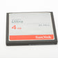 Sandisk Ultra 4GB 25 MB/s CF Compact Flash card in jewel case