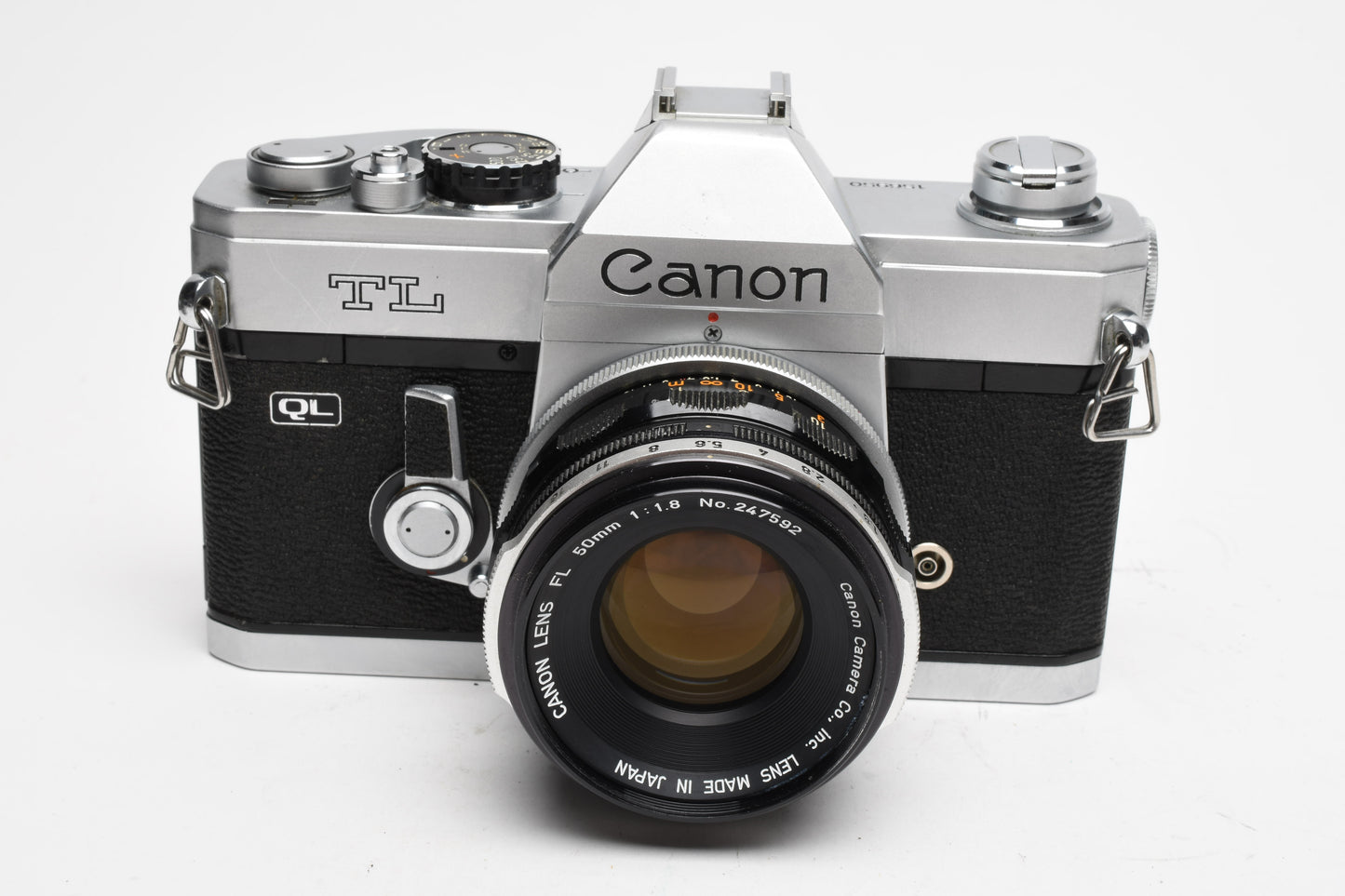 Canon TL QL 35mm SLR w/FL 50mm f1.8 lens, New seals, Tested, Great!