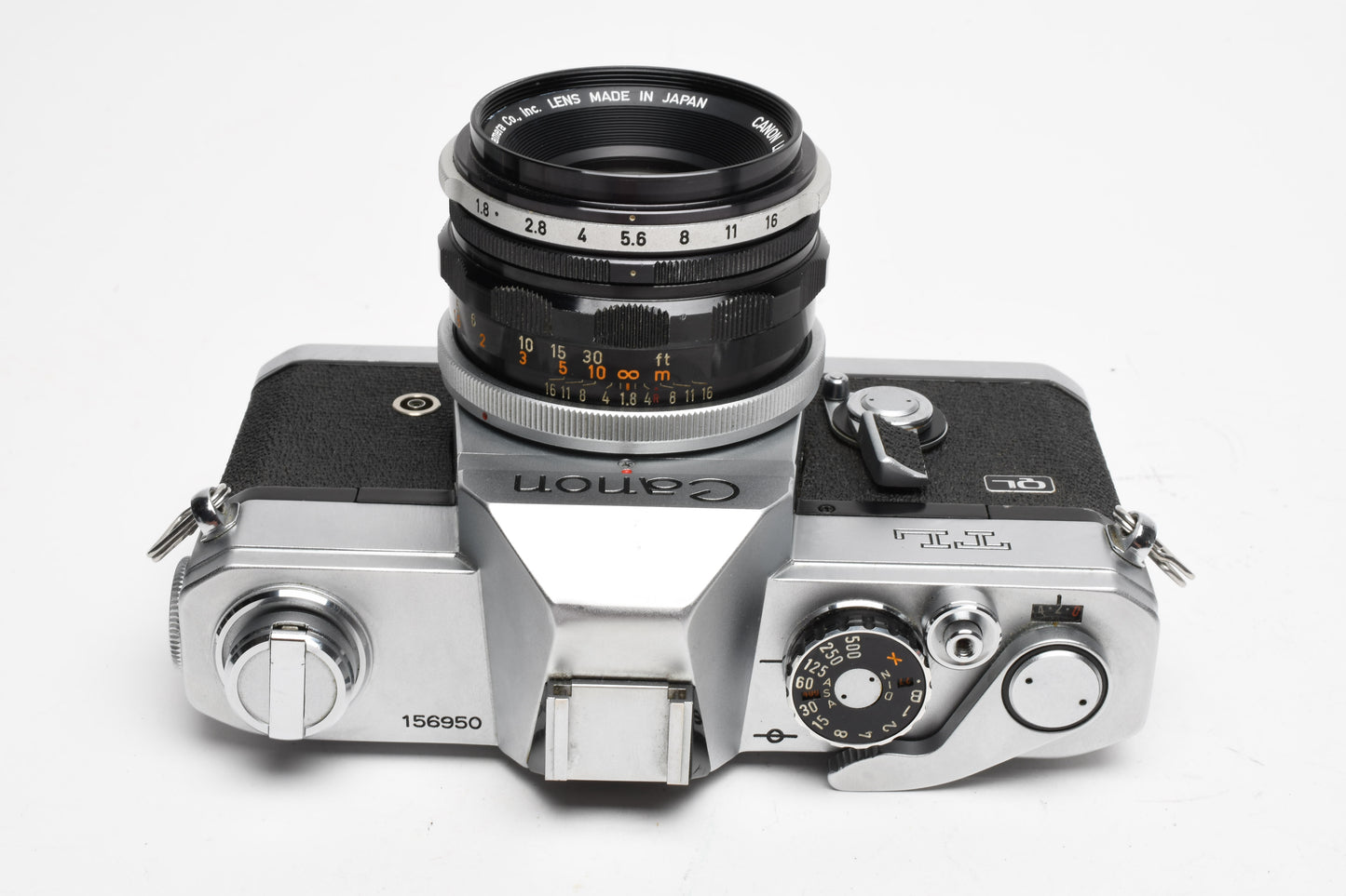 Canon TL QL 35mm SLR w/FL 50mm f1.8 lens, New seals, Tested, Great!