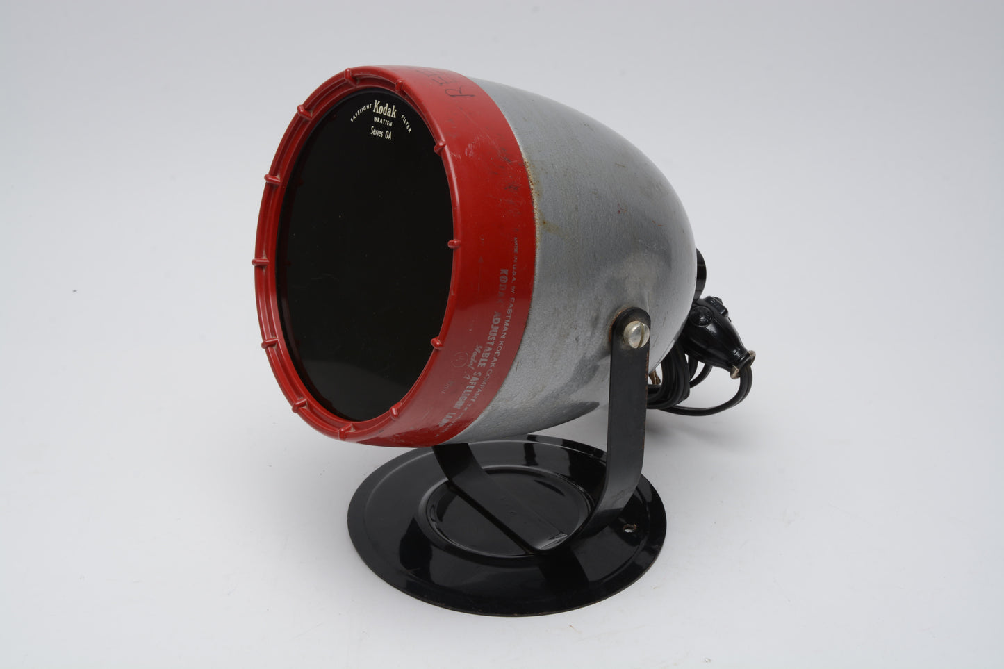 Kodak Adjustable Safelight Model A Round 5" w/ Series OA Filter, Great!