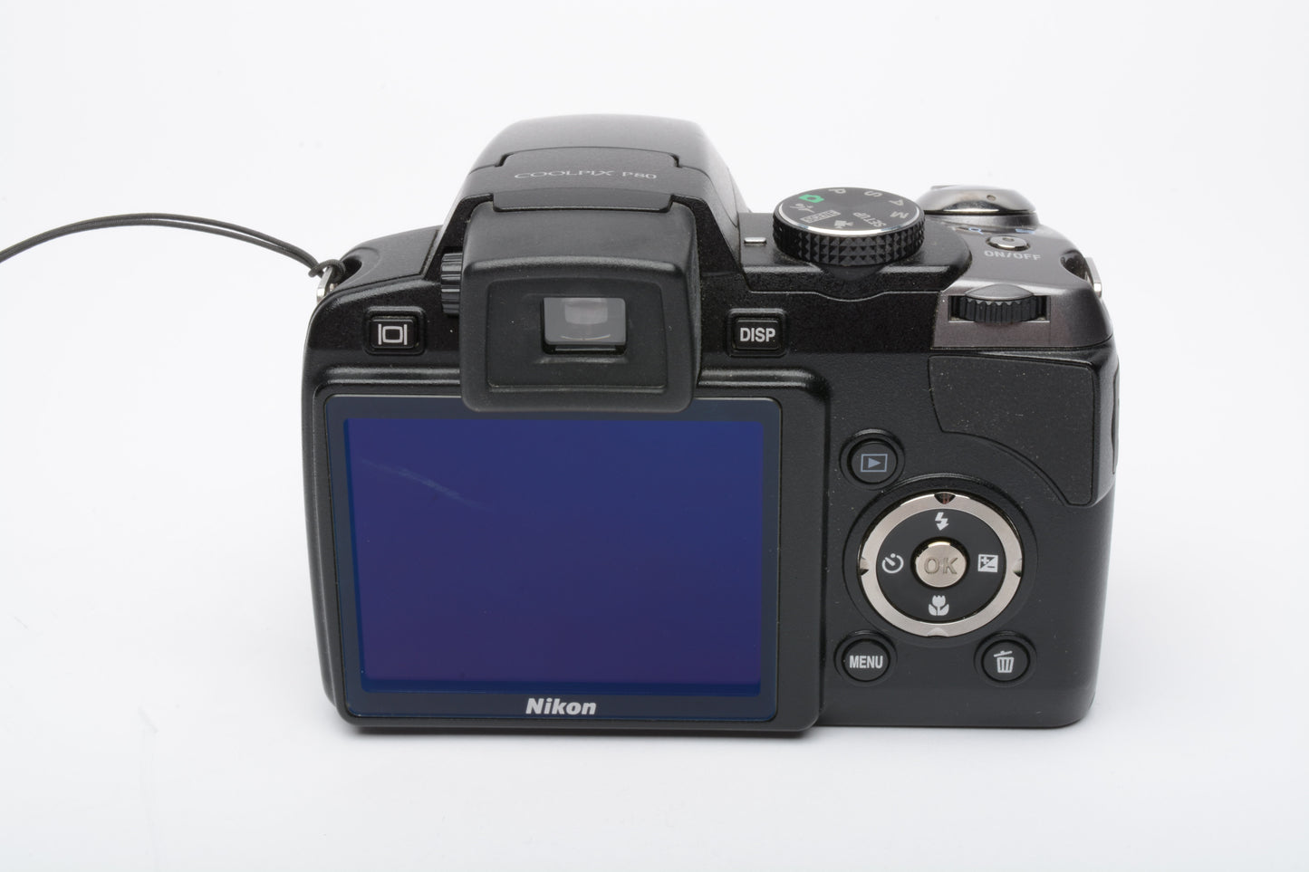 Nikon Coolpix P80 10.1MP digital Point&Shoot camera, batt. charger, case, Great!