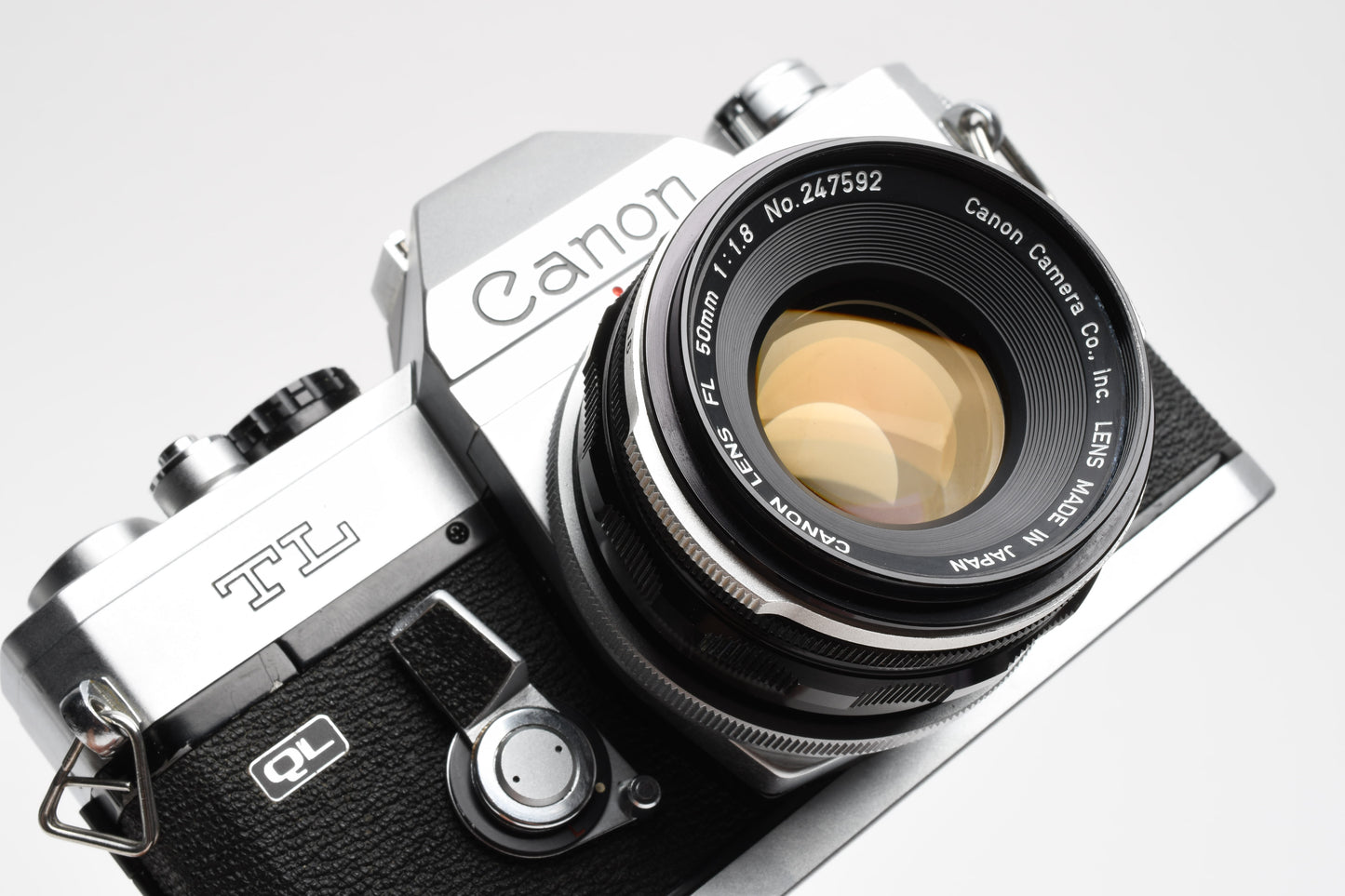 Canon TL QL 35mm SLR w/FL 50mm f1.8 lens, New seals, Tested, Great!
