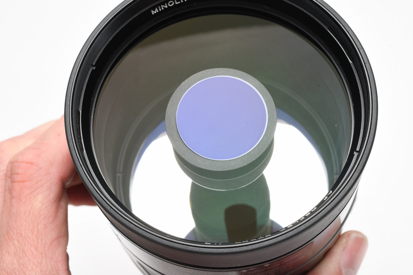 Minolta Maxxum AF 500mm F8 Reflex lens, UV+PL, case, Clean!