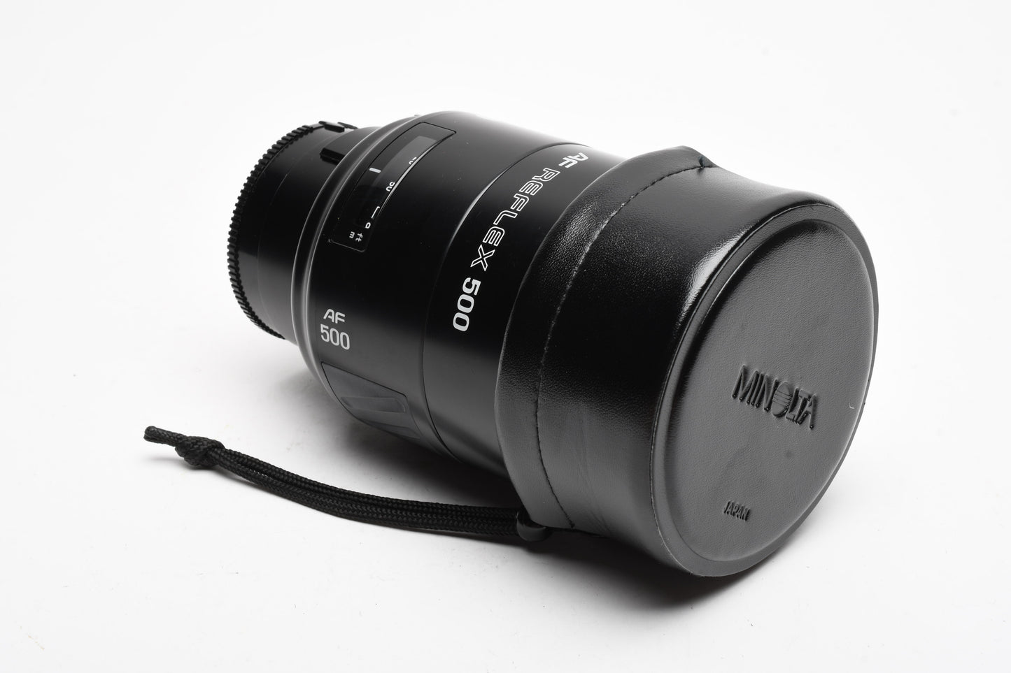Minolta Maxxum AF 500mm F8 Reflex lens, UV+PL, case, Clean!