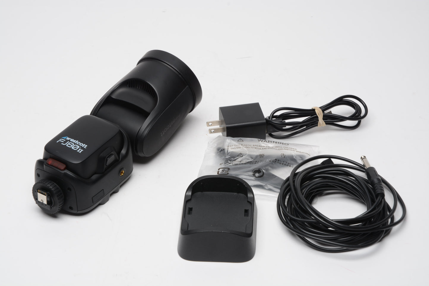 Westcott FJ80 IIS Touchscreen Speedlight (80Ws), Batt+Charger+stand+cable #4732