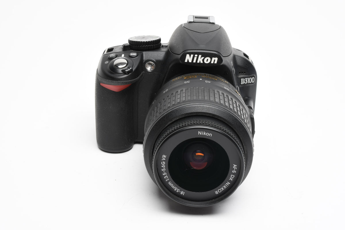 Nikon D3100 DSLR w/Nikkor AFS 18-55mm f3.5-5.6G VR, batt+charger 1834 Acts