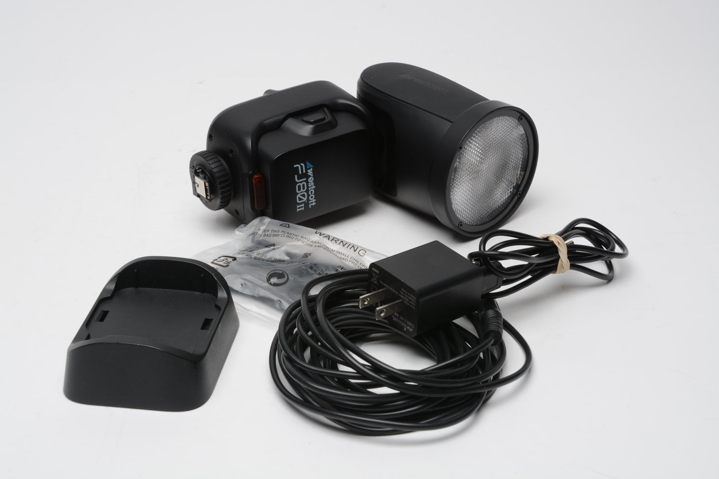 Westcott FJ80 IIS Touchscreen Speedlight (80Ws), Batt+Charger+stand+cable #4732