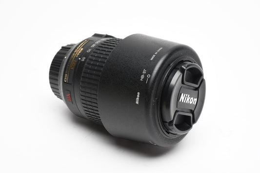 Nikon AF-S 55-200mm f4-5.6G ED DX VR, Caps, Hood, Mint-