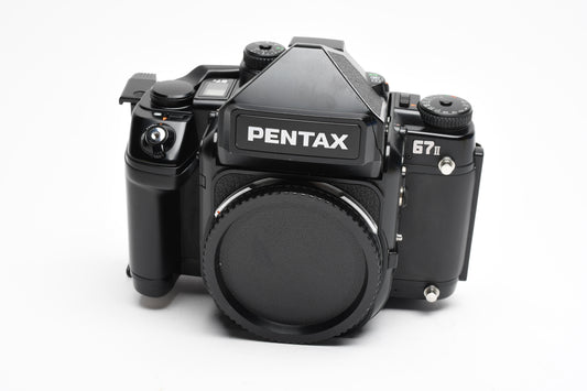 Pentax 67 II Body w/Modified back for Polaroid/Fujifilm instant images, Clean!