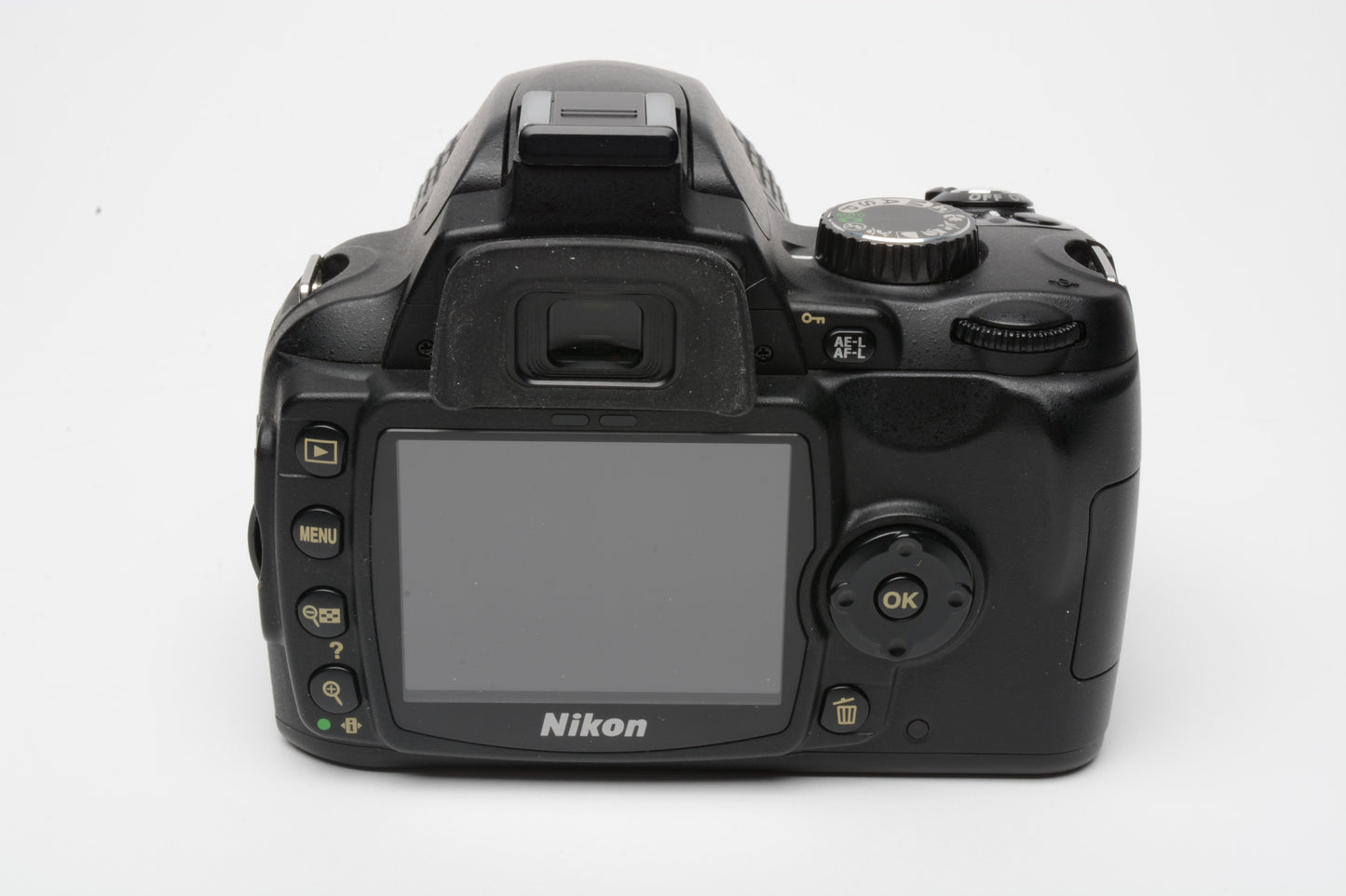 Nikon D60 DSLR body w/18-55mm f3.5-5.6G DX VR, case, filters, 2X batts, 3262 Acts, NICE!