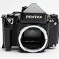 Pentax 67 II Body w/Modified back for Polaroid/Fujifilm instant images, Clean!