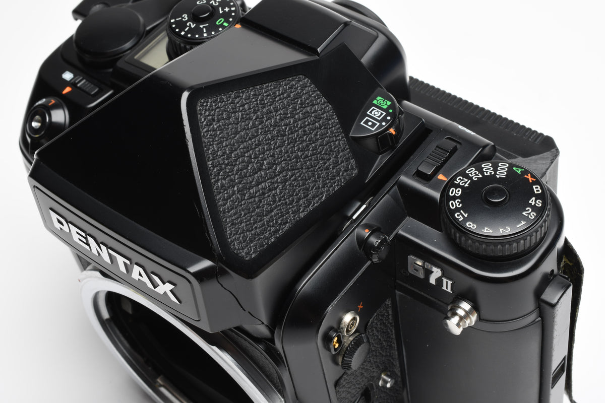 Pentax 67 II Body w/Modified back for Polaroid/Fujifilm instant images, Clean!