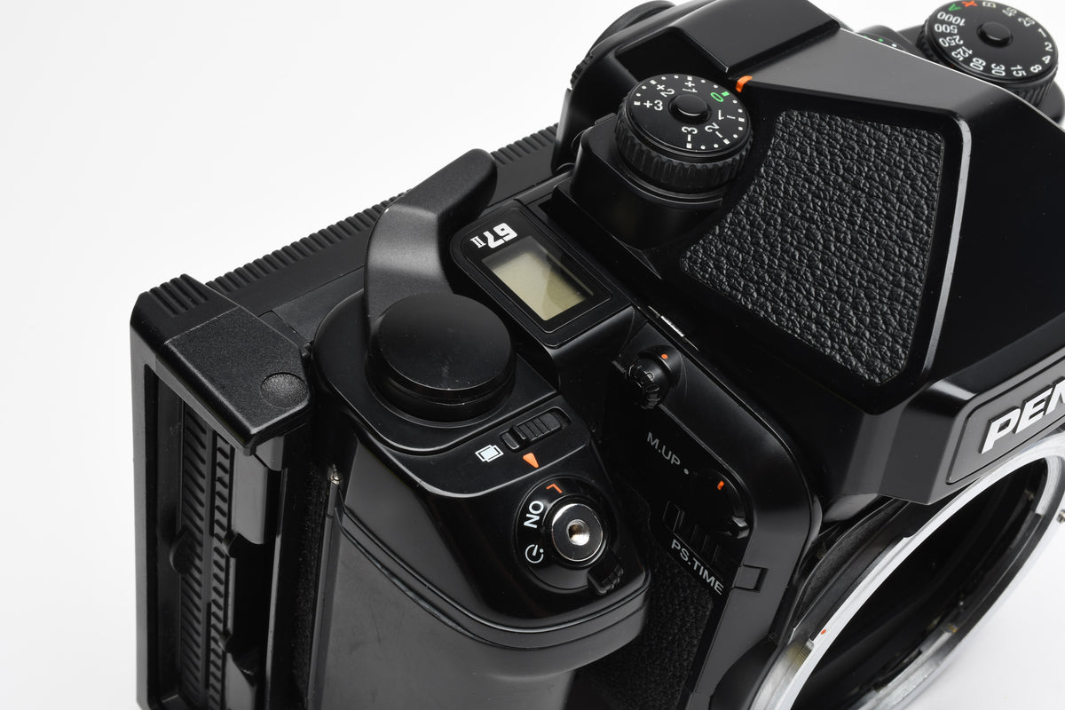 Pentax 67 II Body w/Modified back for Polaroid/Fujifilm instant images, Clean!