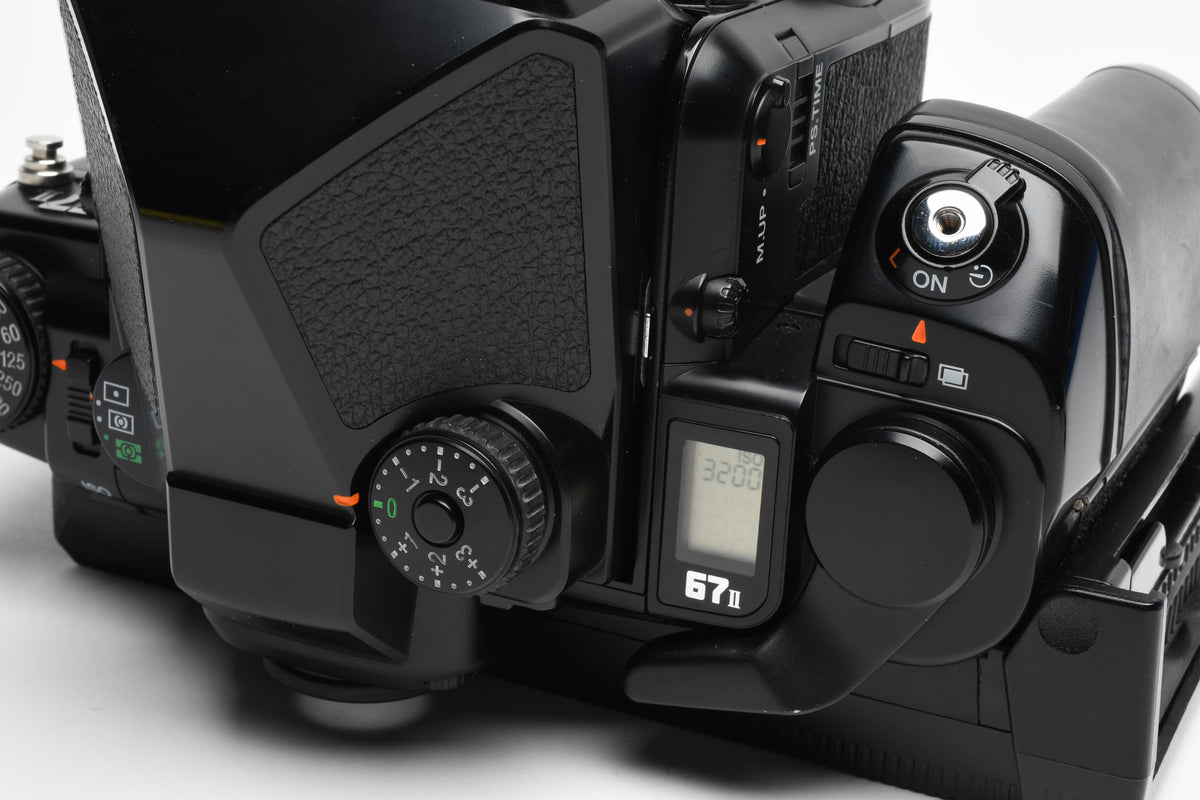 Pentax 67 II Body w/Modified back for Polaroid/Fujifilm instant images, Clean!