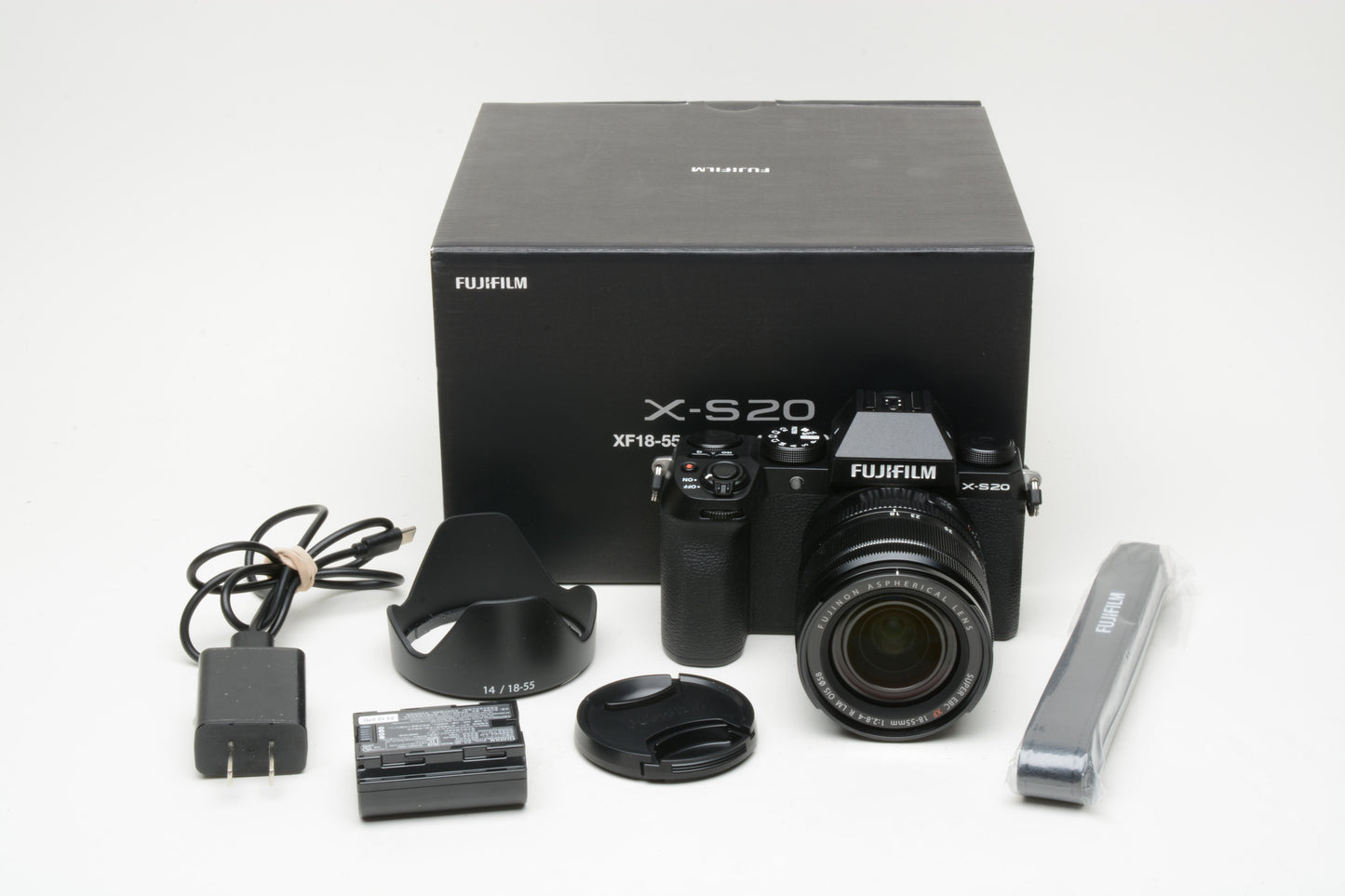 Fujifilm X-S20 26.1MP Camera w/XF 18-55mm f2.8-4 R LM Kit, Mint, Boxed, Only 528 Acts!