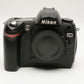 Nikon D70 DSLR body w/batt, charger, strap, 20K Acts, Tested, Works great