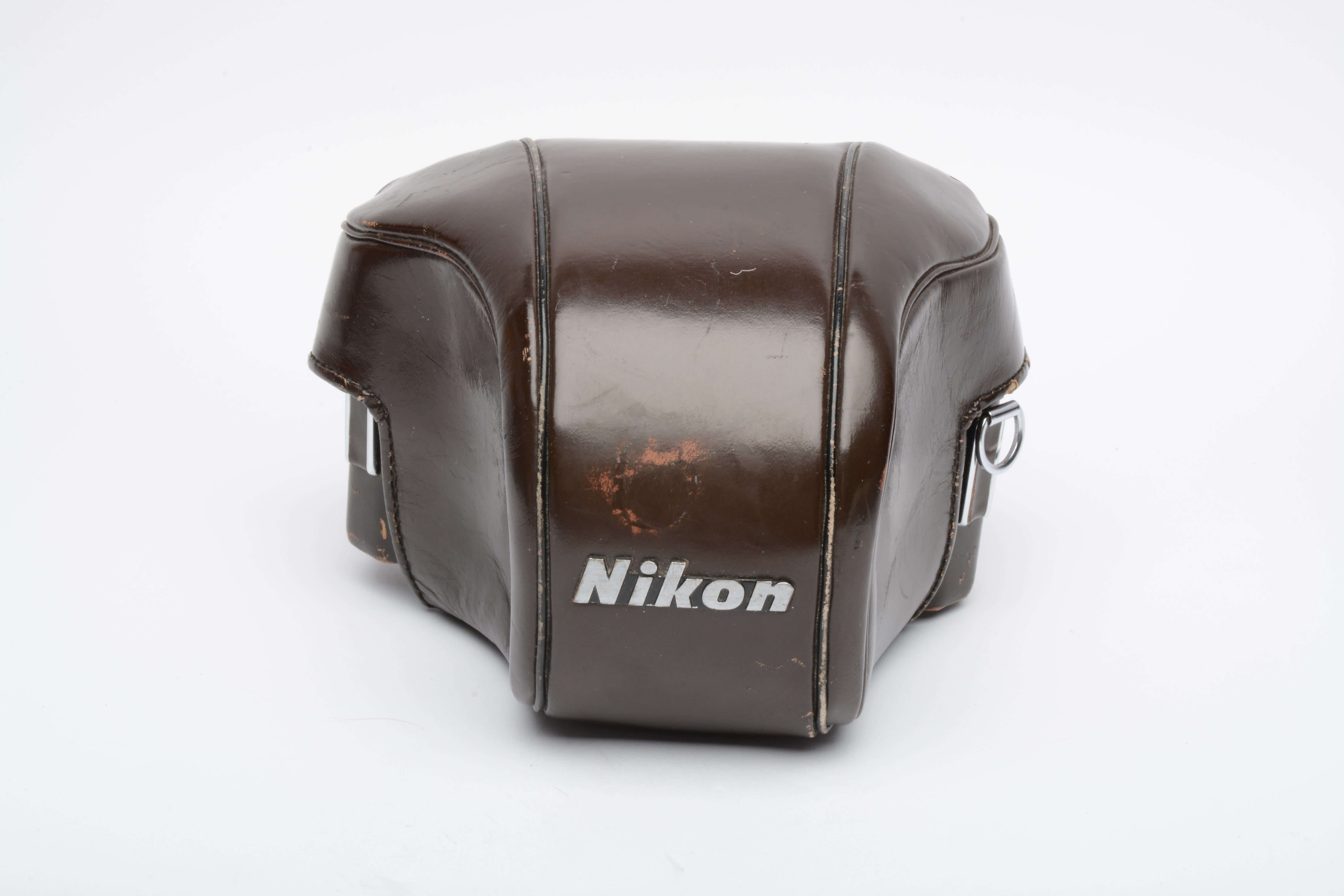 Nikon F Eveready hard leather camera carrying case Brown RecycledPhoto