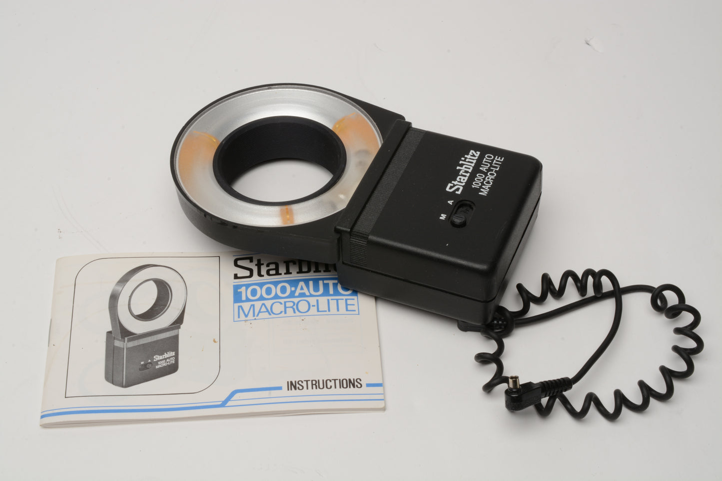 Starblitz 1000 Auto Ring light flash, Tested, Great! +Manual (62mm)