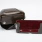 Nikon F Eveready hard leather camera carrying case (Brown)