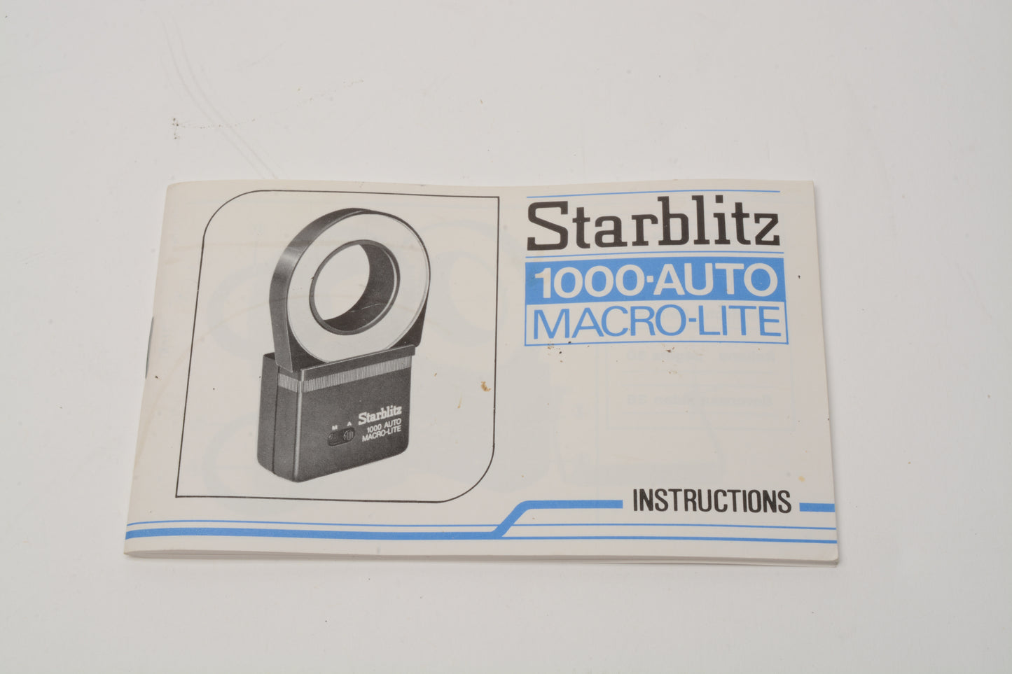Starblitz 1000 Auto Ring light flash, Tested, Great! +Manual (62mm)